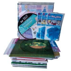 Huge lot of craft paper 1000+ deja views archiving stencil 97' provo craft